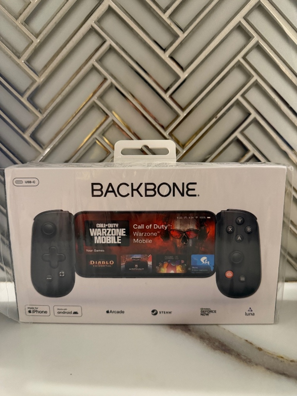 Backbone one mobile gaming controller for iphone